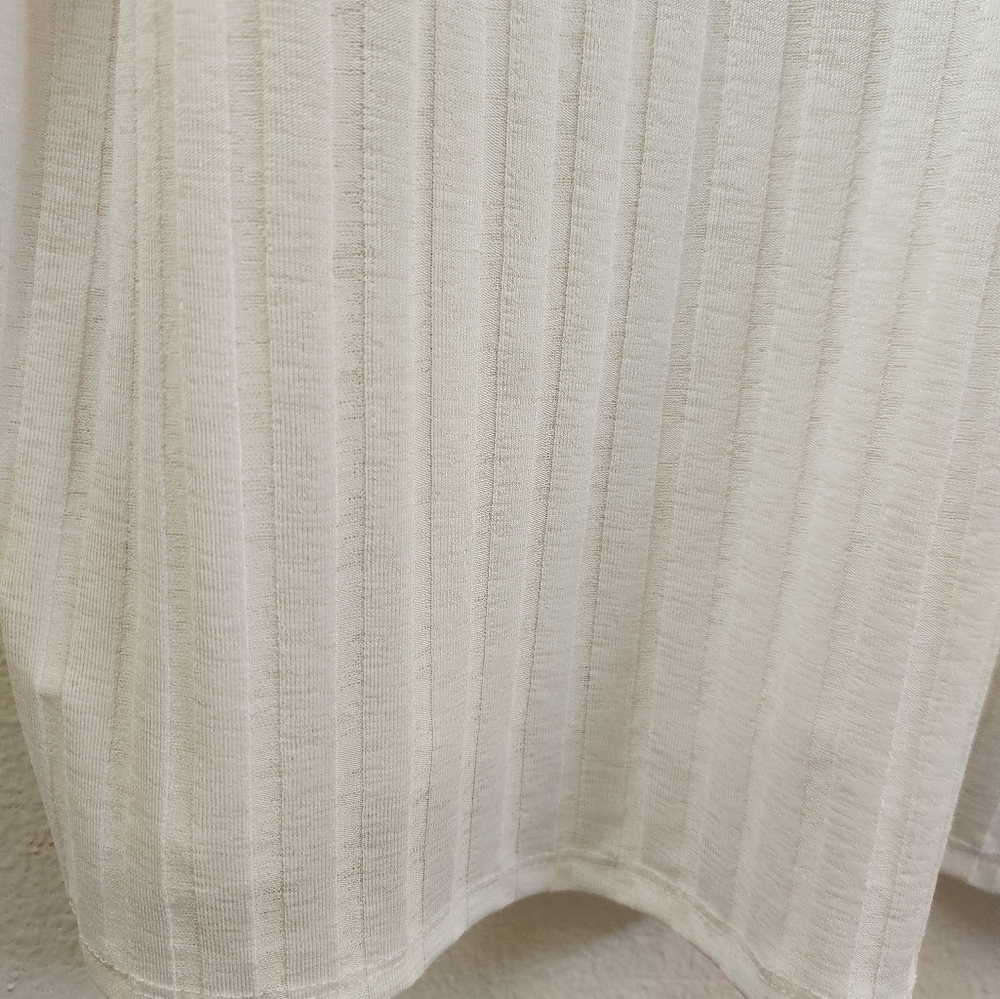 Haptics By‎ Holly Harper Short Sleeve Top Reverse Stitch Rainbow Sleeves XL - Picture 6 of 7